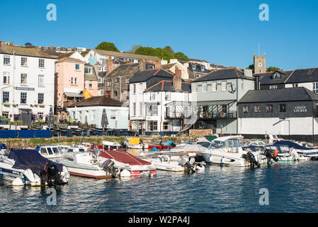 Custom House Quay in Falmouth. Cornwall, England, Großbritannien. Stockfoto