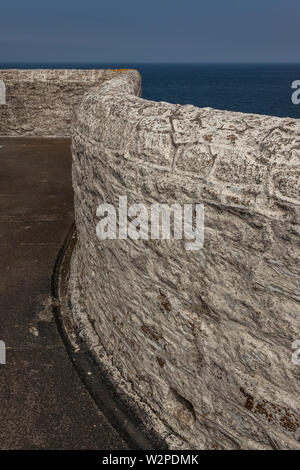 Wall of Round Island Lighthouse Stockfoto