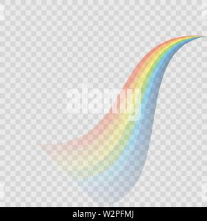 Farbverlauf Regenbogen Effekt auf Hintergrund isoliert. Vektor Stock Vektor