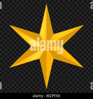 Weihnachten stern Symbol auf Hintergrund isoliert. Vektor Stock Vektor