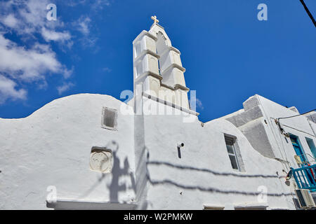 Mykonos, griechische Insel Mikonos, Teil der Kykladen, Griechenland. Stockfoto