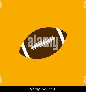 American footbal Kugel Symbol auf orange zurück Stock Vektor