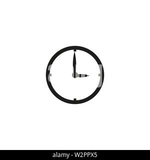 Symbol Clock in trendigen Flat Style auf Hintergrund isoliert. Uhr Seite Symbol Symbol für Ihre Web site Design Symbol Uhr logo, App, UI. Symbol Uhr Vektor il Stock Vektor