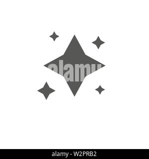 Sterne. Star Design Tattoos. Logo Vektor, grau Lieblings-web-Symbol. Symbol Vektor. Einfache flache Symbol. Perfekte Piktogramm Abbildung auf weißen backgro Stock Vektor