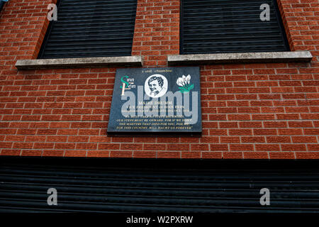 Falls Road, Belfast. Sinn Fein Partei head Office. Stockfoto