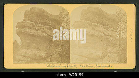 Balancing Rock, 300 Tonnen, Colorado, von Robert N Dennis Sammlung von stereoskopische Ansichten 4. Stockfoto