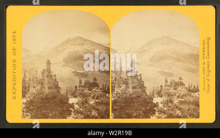 Baldy Peak, Cerro Blanco Berge, Kolorado, 14,234 Fuß über Meeresspiegel in Höhe der Vegetation über 11.000 Fuß, die von O'Sullivan, Timothy H, 1840-1882 2. Stockfoto