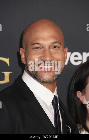 Hollywood, Kalifornien, USA. 9. Juli 2019. Hollywood, Kalifornien, USA. 9. Juli 2019. Keegan-Michael Key 07/09/2019 "König der Löwen" Premiere in Dolby Theatre in Hollywood, CA Foto von kazuki Hirata/HollywoodNewsWire.co Credit: Hollywood News Wire Inc./Alamy leben Nachrichten Stockfoto