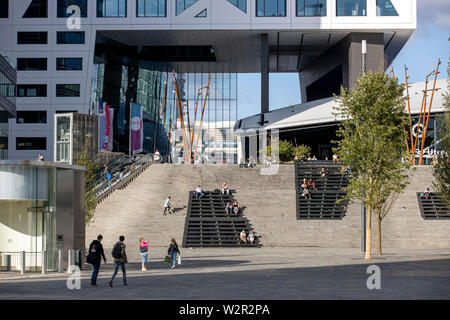 Utrecht, Niederlande, Rathaus, weiß, Worldtrade Center, am Hauptbahnhof, Utrecht Centraal, Stockfoto
