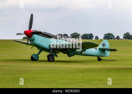 Messerschmitt am Boden Sywell Flugplatz, Northamptonshire, Großbritannien. Stockfoto