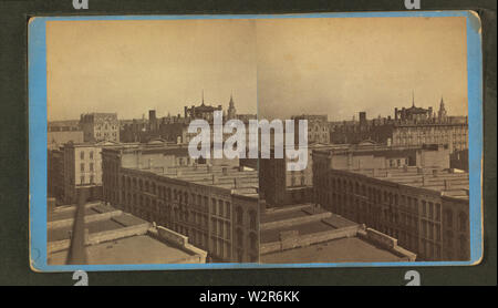 Bird's Eye View, Blick nach Norden Osten von Cor Huron und Osten Wasser Sts, durch W H Sherman Stockfoto