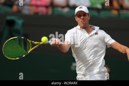 Wimbledon, UK. 10. Juli 2019. Wimbledon Tennis Championships. Sam Querrey, USA, 2019 Quelle: Allstar Bildarchiv/Alamy leben Nachrichten Stockfoto