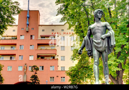 Karl Marx Hof, Vienna Stockfoto