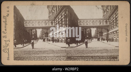 Seufzerbrücke, Gräber Gefängnis, NY, von Robert N Dennis Sammlung von stereoskopische Ansichten 2. Stockfoto