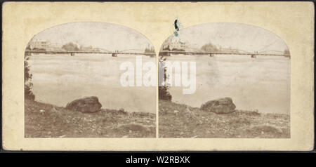 Brücke über die Stromschnellen, von Robert N Dennis Sammlung von stereoskopische Ansichten Stockfoto