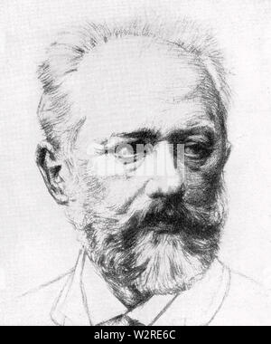 PYOTR TCHAIKOVSKY (1840-1893), russischer Komponist Stockfoto