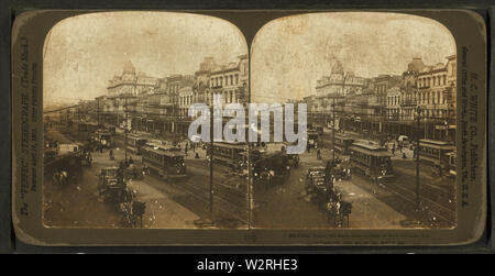 Canal Street, der Hauptverkehrsstraße von New Orleans, La, von Herbert C Weiß Stockfoto