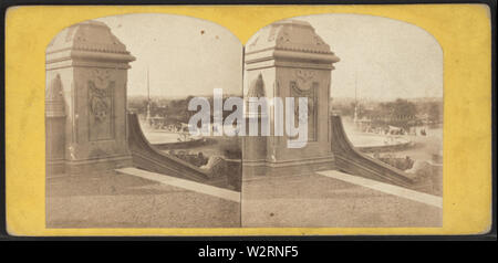 Central Park Teil des Mauerwerks des Terrasse, von Robert N Dennis Sammlung von stereoskopische Ansichten Stockfoto