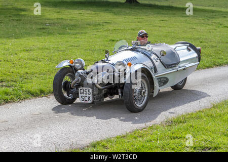 G 155 SCK Citroen spezielle Vintage classic restaurierten historischen Fahrzeuge Fahrzeuge an der Leighton Hall Car Show in Carnforth, Lancaster, Großbritannien anreisen Stockfoto