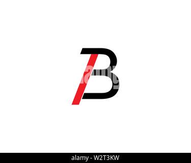B Schreiben logo template Vector Illustration Stockfoto