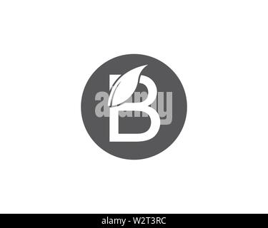 B Schreiben logo template Vector Illustration Stockfoto