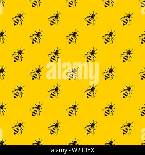 Honey Bee Muster Vektor Stock Vektor