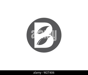 B Schreiben logo template Vector Illustration Stockfoto