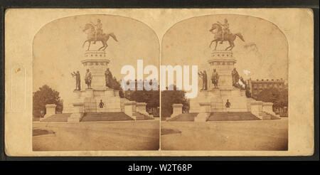 Crawford's Statue von Washington, Capitol Square, Richmond, Va, von Robert N Dennis Sammlung von stereoskopische Ansichten Stockfoto