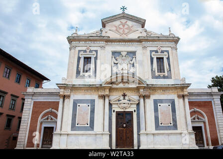 Kirche der Ritter des Heiligen und militärischer Orden von St. Stephan geweiht auf Dezember 1569 Stockfoto