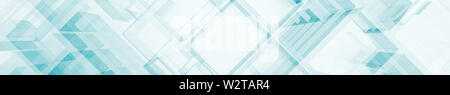 Blaues Glas moderne 3D-Rendering Stockfoto