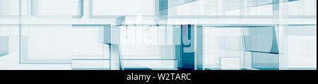 Konzept futuristische Architektur 3D-Rendering Stockfoto