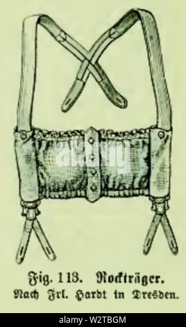 Die Frau als Hausärztin (1911) 113 Rockträger Stockfoto