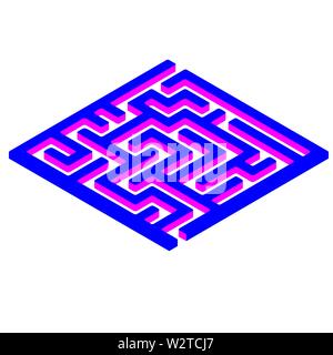 Vektor Labyrinth. Labyrinth-spiel Abbildung Stock Vektor