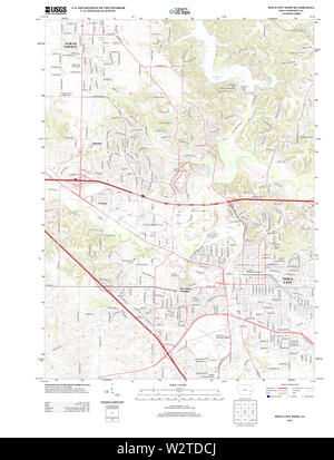 USGS TOPO-Karten Iowa IA Iowa City West 20130501 TM Wiederherstellung Stockfoto