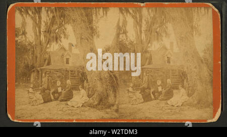 Dr Stowe & Frau Harriet Beecher Stowe, von Robert N Dennis Sammlung von stereoskopische Ansichten Stockfoto