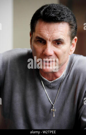 Die Mafia ist, bei denen schwere Schläge durch Informanten in den eigenen Reihen in Zusammenarbeit mit den Behörden. Michael Franzese, ein ehemaliger Gangster Minister gedreht Stockfoto