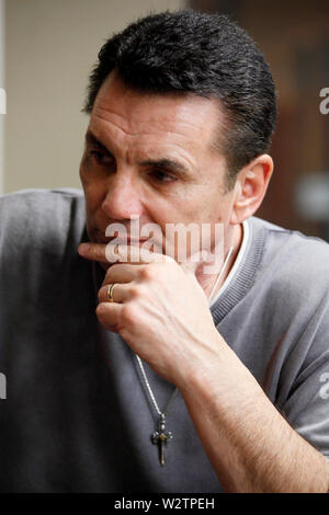 Die Mafia ist, bei denen schwere Schläge durch Informanten in den eigenen Reihen in Zusammenarbeit mit den Behörden. Michael Franzese, ein ehemaliger Gangster Minister gedreht Stockfoto