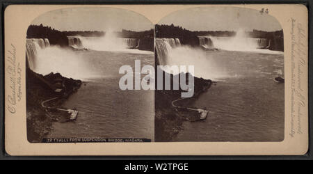 Stürze aus Suspension Bridge, Niagara, von Robert N Dennis Sammlung von stereoskopische Ansichten 5. Stockfoto