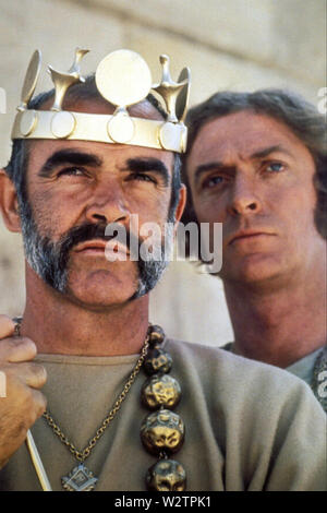Der Mann, der König sein 1975 Columbia Pictures Film mit Sean Connery und Michael Caine links Stockfoto