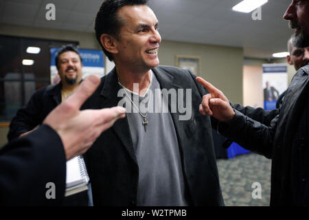 Die Mafia ist, bei denen schwere Schläge durch Informanten in den eigenen Reihen in Zusammenarbeit mit den Behörden. Michael Franzese, ein ehemaliger Gangster Minister gedreht Stockfoto