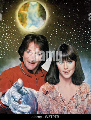 MORK UND MINDY Paramount Fernsehen sitcom 1978-1982 mit Pam Dawber und Robin Williams Stockfoto