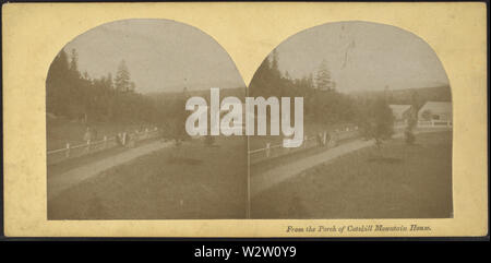 Von der Veranda der Catskill Mountain House, von Robert N Dennis Sammlung von stereoskopische Ansichten Stockfoto