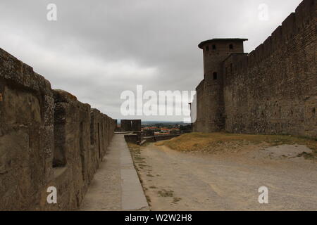 Burg von Carcassonne, Frankreich Stockfoto