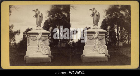 Greenwood Cemetery (Jas G Bennett's Monument), von Robert N Dennis Sammlung von stereoskopische Ansichten Stockfoto