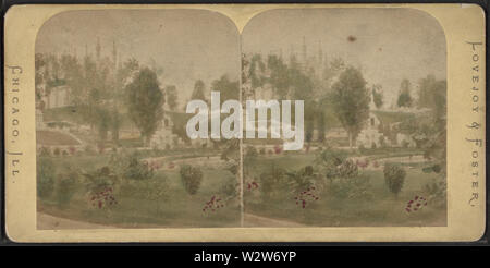 Greenwood Cemetery, New York, von Robert N Dennis Sammlung von stereoskopische Ansichten Stockfoto