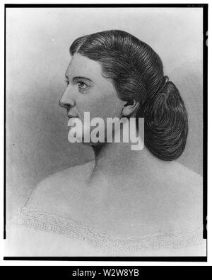 Titel: Harriet Lane Johnston, White House Hostess für Präsident Buchanan Stockfoto