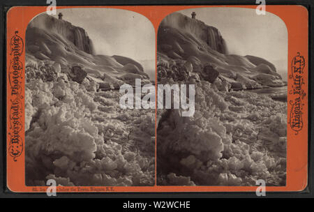 Ice Brücke unter dem Turm, Niagara, NY, von Robert N Dennis Sammlung von stereoskopische Ansichten Stockfoto