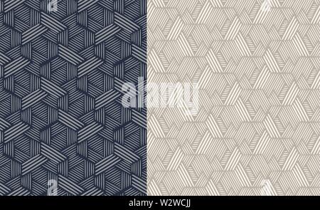 Der nahtlose Muster. Abstrakte geometrische Hintergrund Vektor Stock Vektor