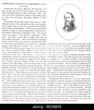 Jonathan Mayhew Wainwright II (1821-1863) Biographie aus der Offiziere der Armee und der Marine (regelmäßig), die im Bürgerkrieg (1892) Stockfoto