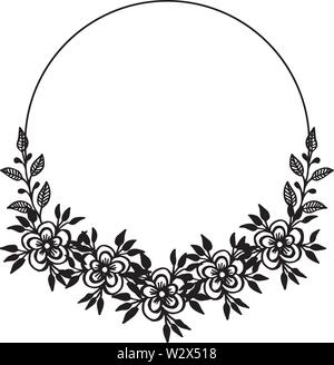 Eingestellt von floralen Rahmen mit modernem Design, Grenze für Banner oder Poster. Vector Illustration Stock Vektor